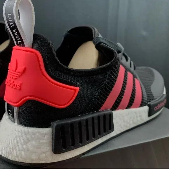 Adidas NMD R1 Pink Stripe Size 10 Mens / 11.5 Women display picture 1